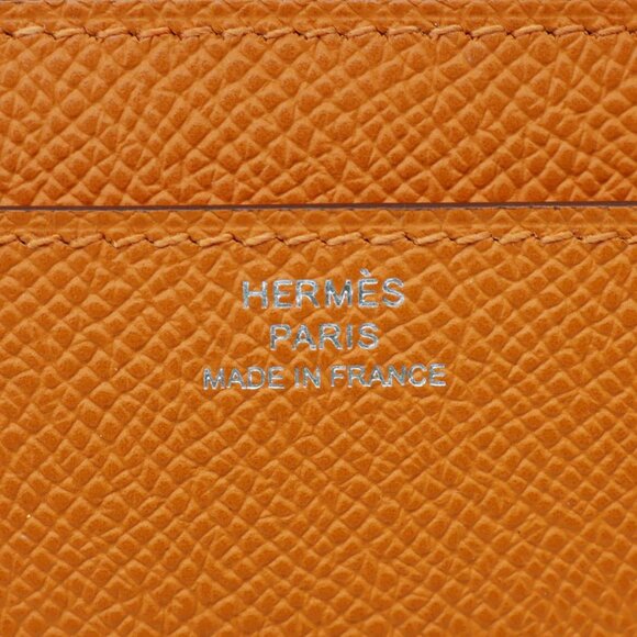 Hermes  Constance To Go wallet Epsom Leather Long Wallet Orange
